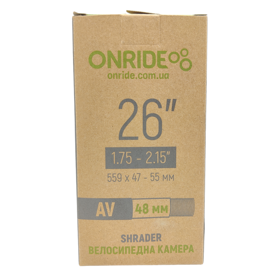 Камера Onride 26" 1.75/2.15 автонипель Schrader AV 48 мм