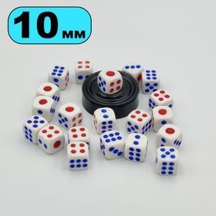 Кубики 10 мм пластик IMDG Acril Blue
