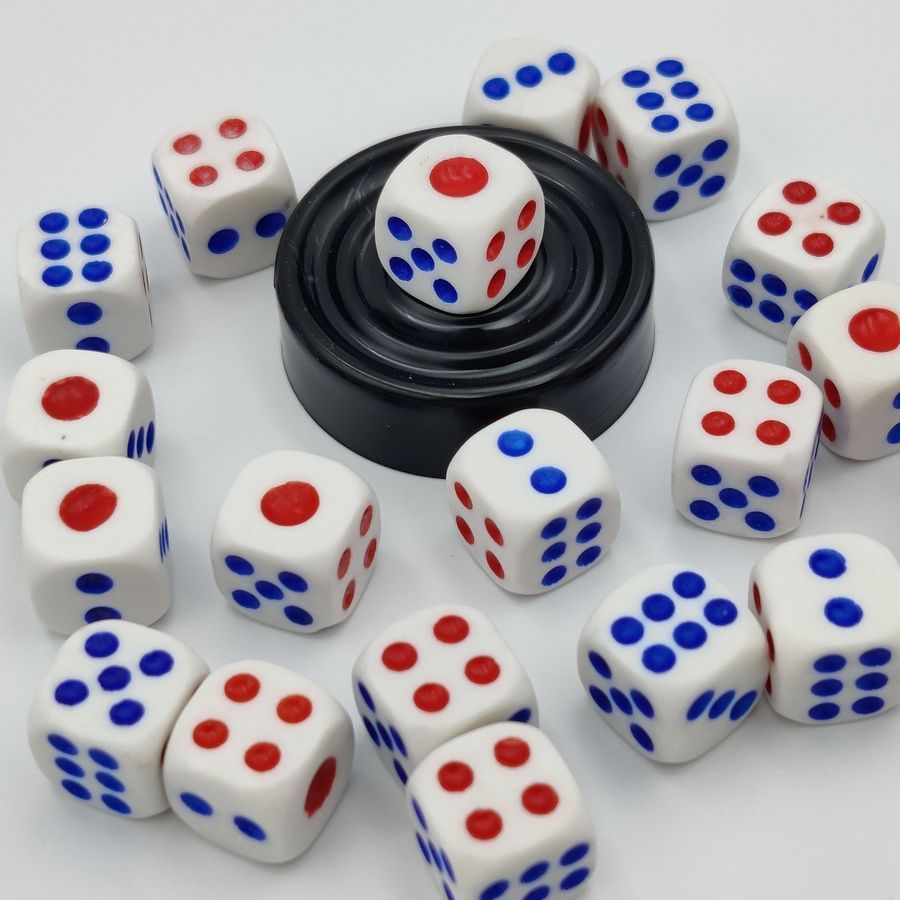 Кубики 10 мм пластик IMDG Acril Blue