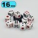 Кубики 16 мм пластик IMDG Acril Black Fask